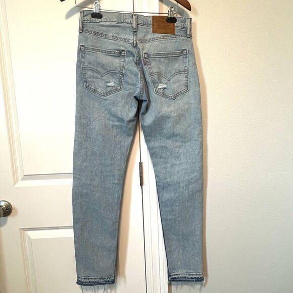 Levi's Premium Quality Men's 512 30x29 Relaxed Skinny Fit Distress Jeans Denim - Picture 3 of 11